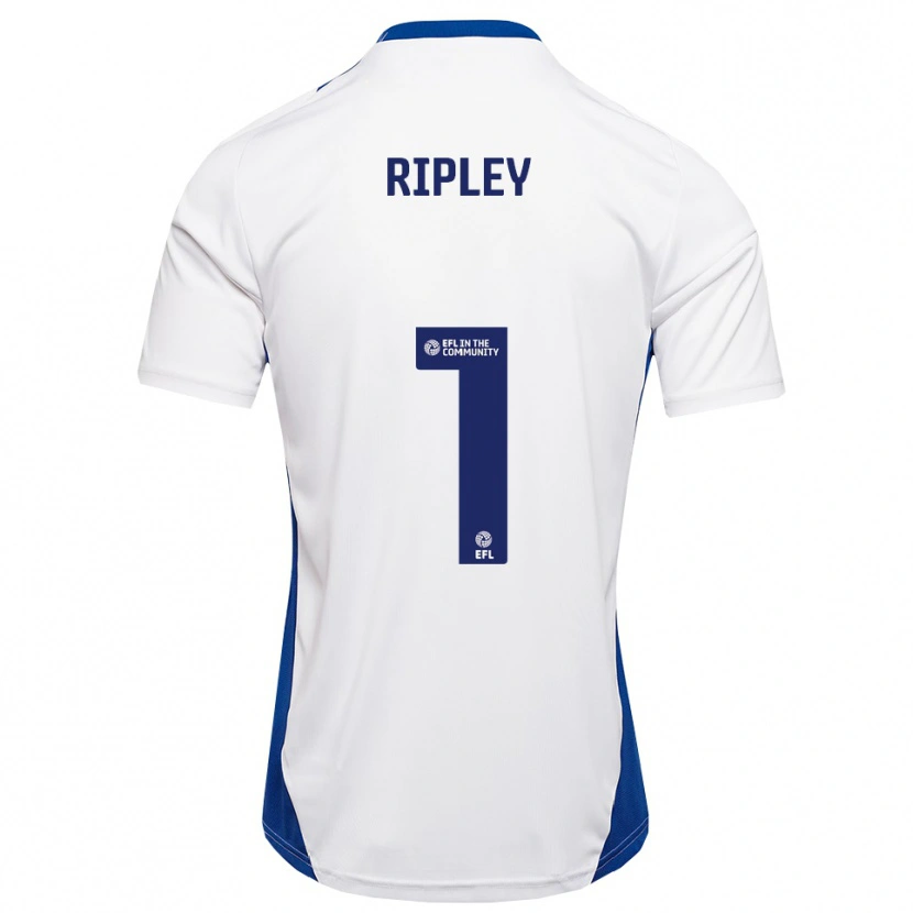 Danxen Herren Connor Ripley #1 Weiß Blau Auswärtstrikot Trikot 2025/26 T-Shirt Schweiz