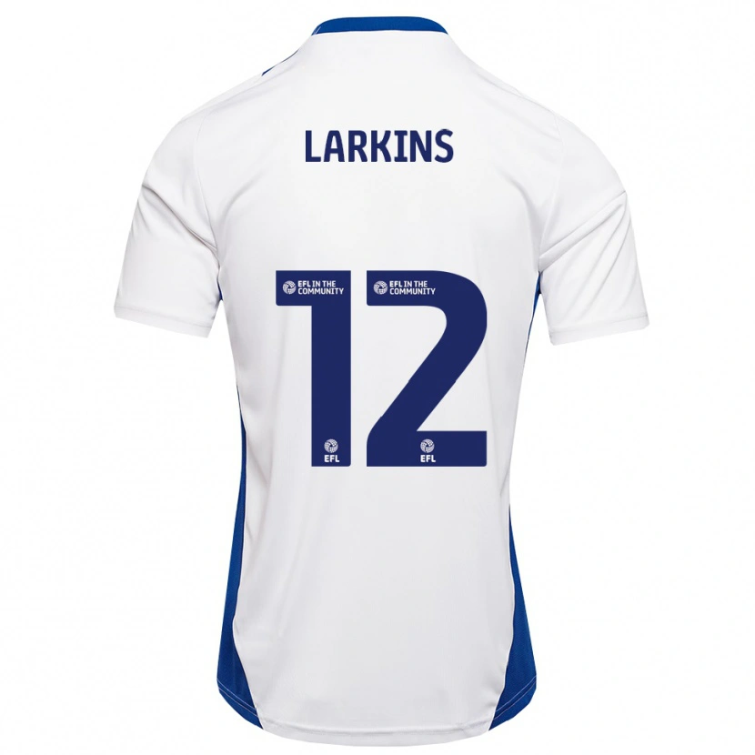 Danxen Herren Kian Larkins #12 Weiß Blau Auswärtstrikot Trikot 2025/26 T-Shirt Schweiz