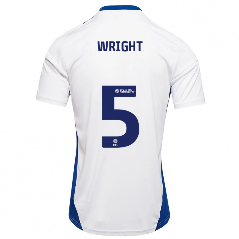 Danxen Herren Will Wright #5 Weiß Blau Auswärtstrikot Trikot 2025/26 T-Shirt Schweiz