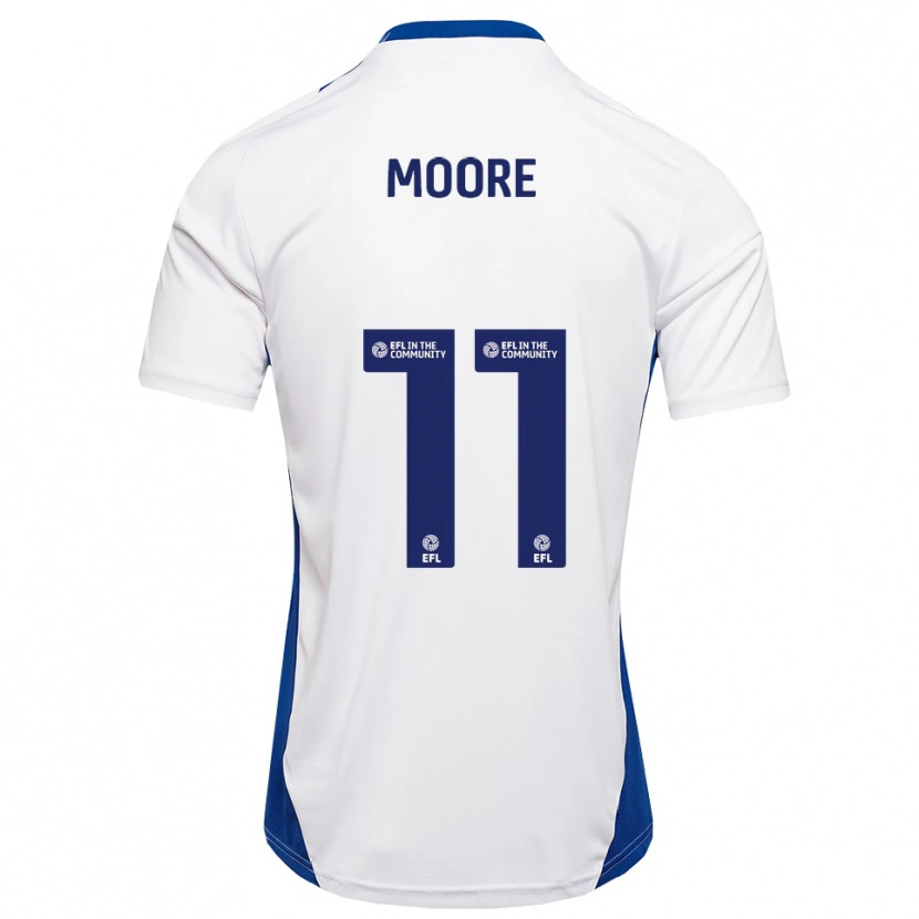 Danxen Herren Thomas Moore #11 Weiß Blau Auswärtstrikot Trikot 2025/26 T-Shirt Schweiz