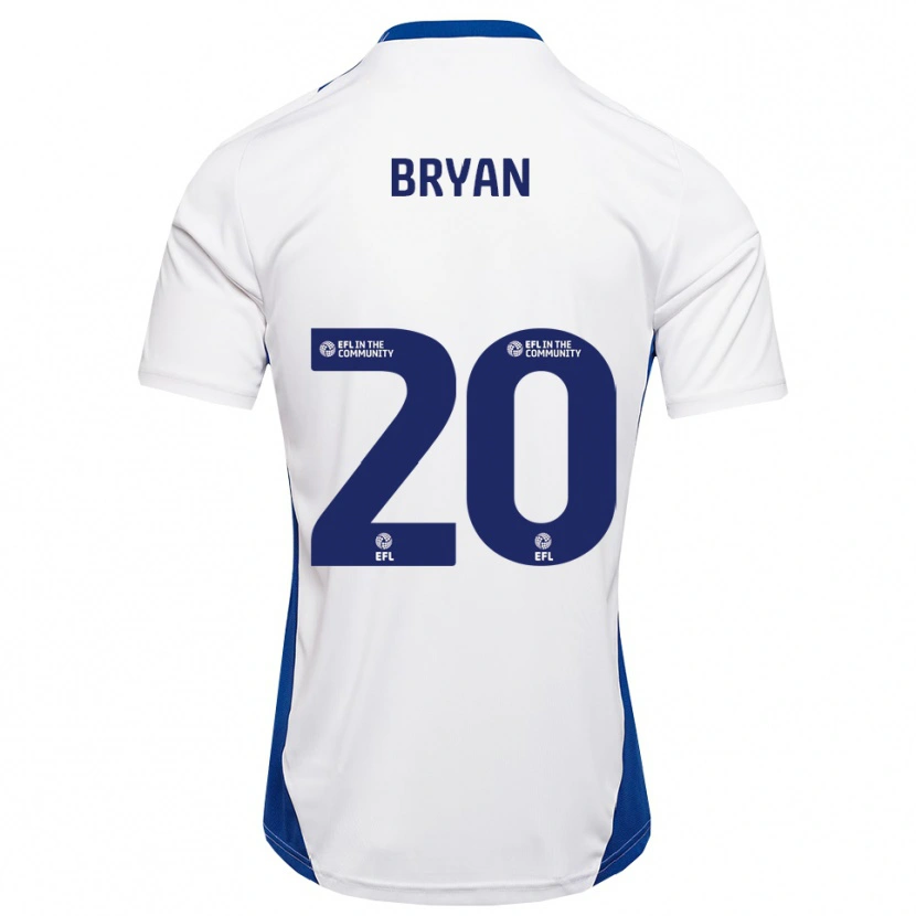 Danxen Herren Joshua Bryan #20 Weiß Blau Auswärtstrikot Trikot 2025/26 T-Shirt Schweiz
