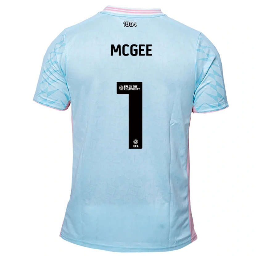 Danxen Herren Luke Mcgee #1 Himmelblau Pink Auswärtstrikot Trikot 2025/26 T-Shirt Schweiz