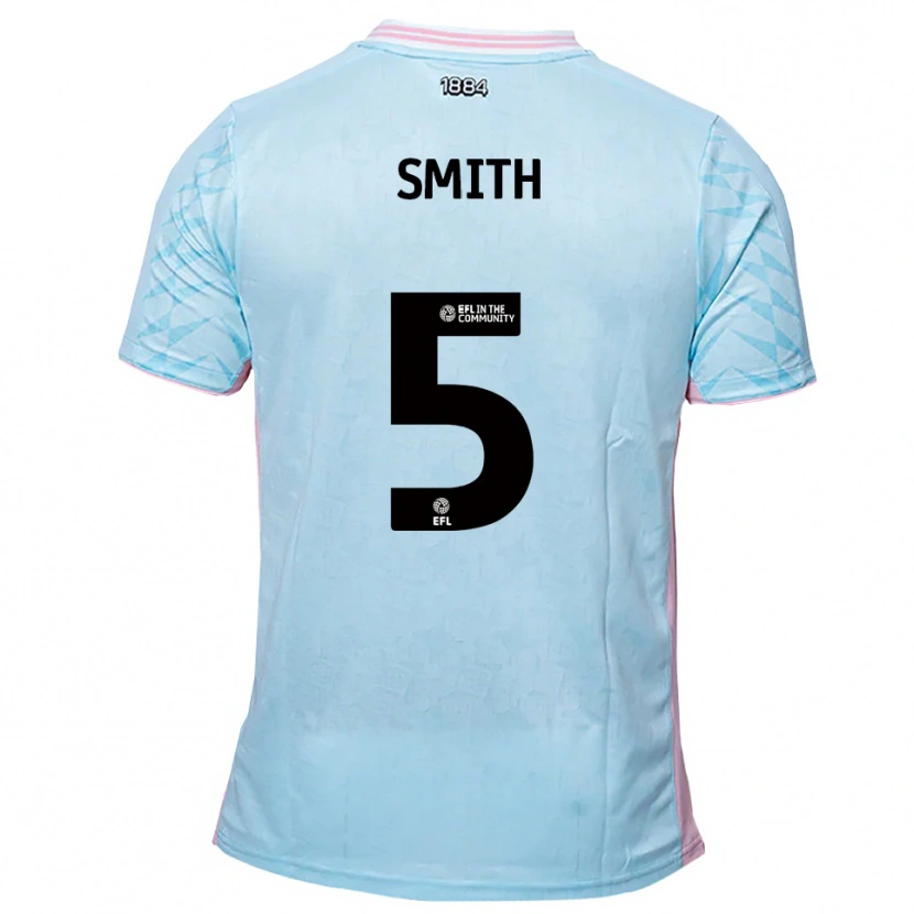 Danxen Herren Nathan Smith #5 Himmelblau Pink Auswärtstrikot Trikot 2025/26 T-Shirt Schweiz