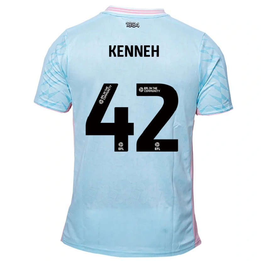 Danxen Herren Nohan Kenneh #42 Himmelblau Pink Auswärtstrikot Trikot 2025/26 T-Shirt Schweiz