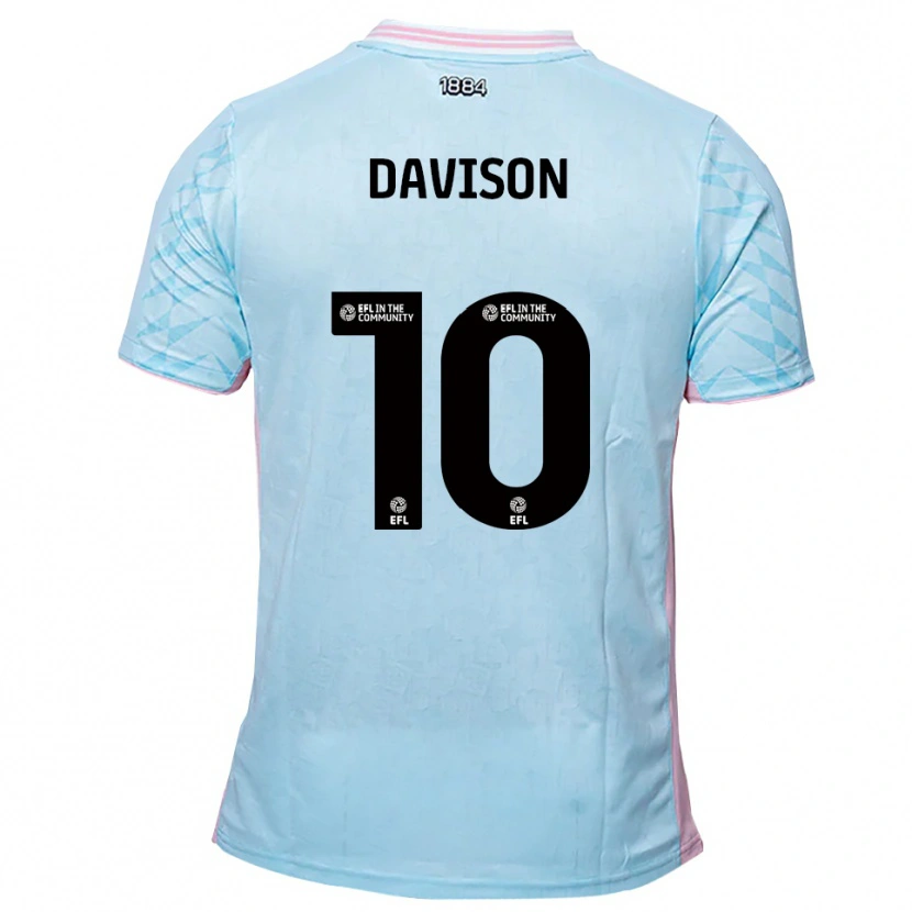 Danxen Herren Josh Davison #10 Himmelblau Pink Auswärtstrikot Trikot 2025/26 T-Shirt Schweiz