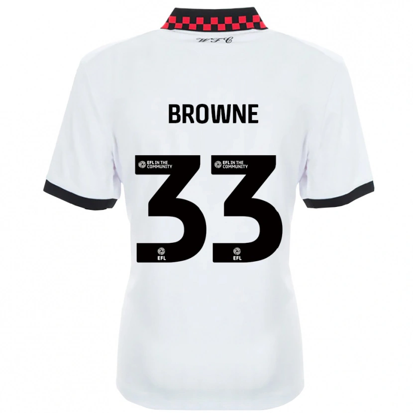 Danxen Herren Rico Browne #33 Weiß Schwarz Auswärtstrikot Trikot 2025/26 T-Shirt Schweiz