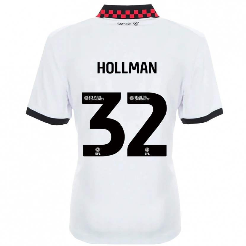 Danxen Herren Jake Hollman #32 Weiß Schwarz Auswärtstrikot Trikot 2025/26 T-Shirt Schweiz