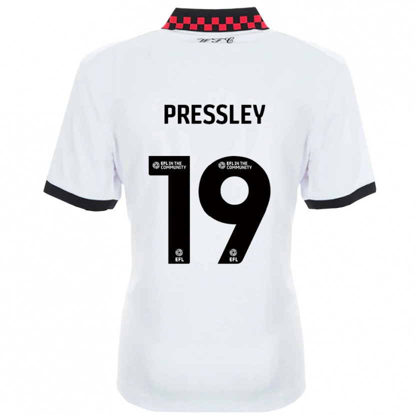 Danxen Herren Aaron Pressley #19 Weiß Schwarz Auswärtstrikot Trikot 2025/26 T-Shirt Schweiz