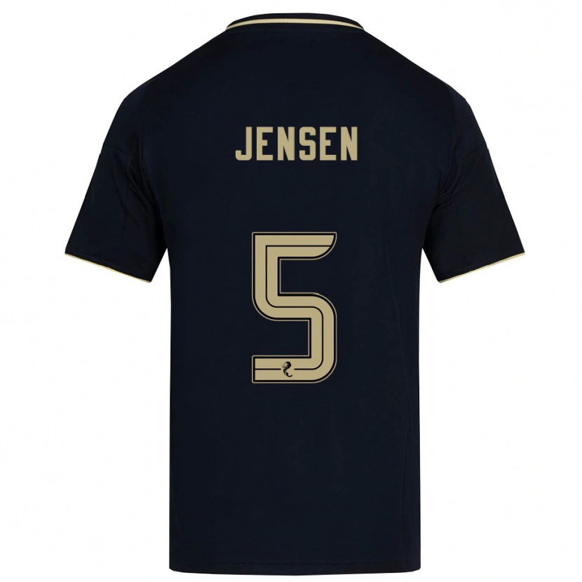 Danxen Herren Richard Jensen #5 Marine Gold Auswärtstrikot Trikot 2025/26 T-Shirt Schweiz