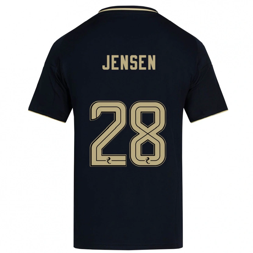 Danxen Herren Alexander Jensen #28 Marine Gold Auswärtstrikot Trikot 2025/26 T-Shirt Schweiz