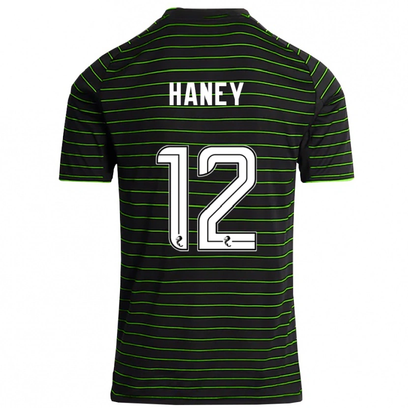 Danxen Herren Joseph Haney #12 Schwarz Grün Auswärtstrikot Trikot 2025/26 T-Shirt Schweiz