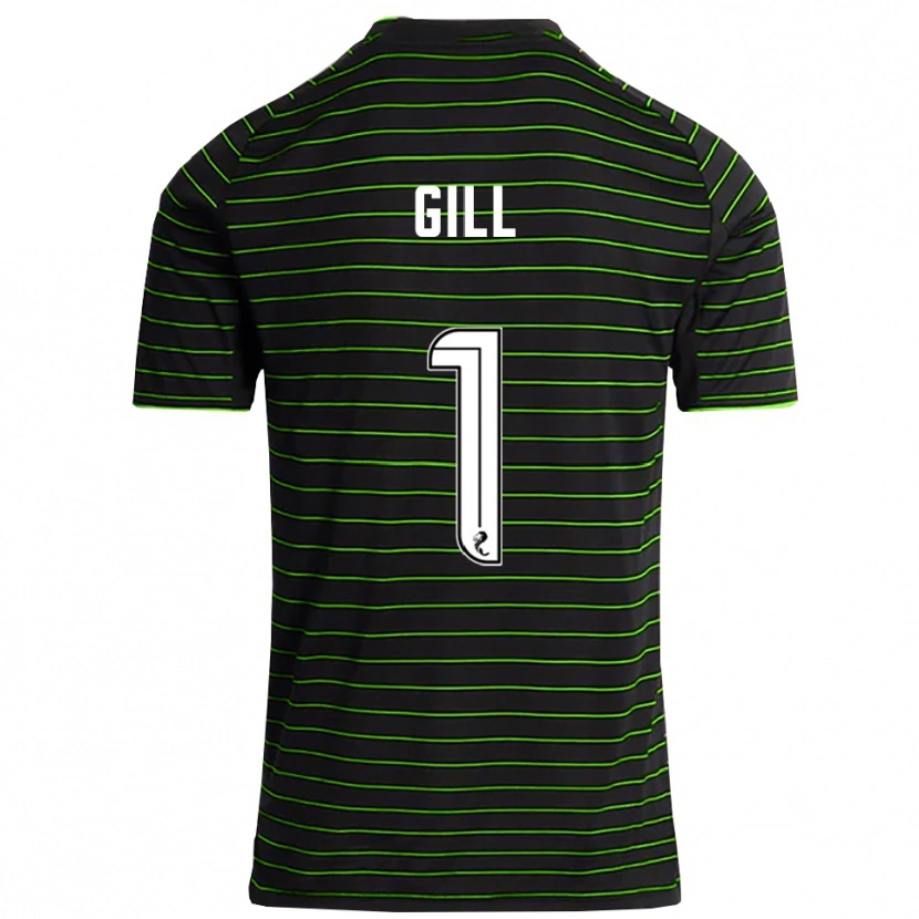 Danxen Herren Marcus Gill #1 Schwarz Grün Auswärtstrikot Trikot 2025/26 T-Shirt Schweiz