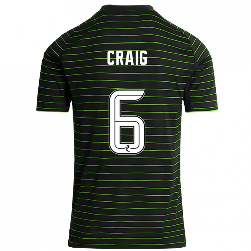 Danxen Herren Chloe Craig #6 Schwarz Grün Auswärtstrikot Trikot 2025/26 T-Shirt Schweiz