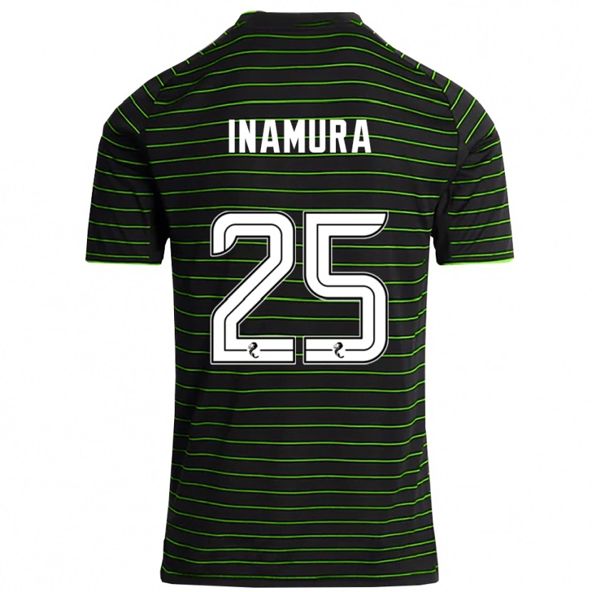 Danxen Herren Hayato Inamura #25 Schwarz Grün Auswärtstrikot Trikot 2025/26 T-Shirt Schweiz