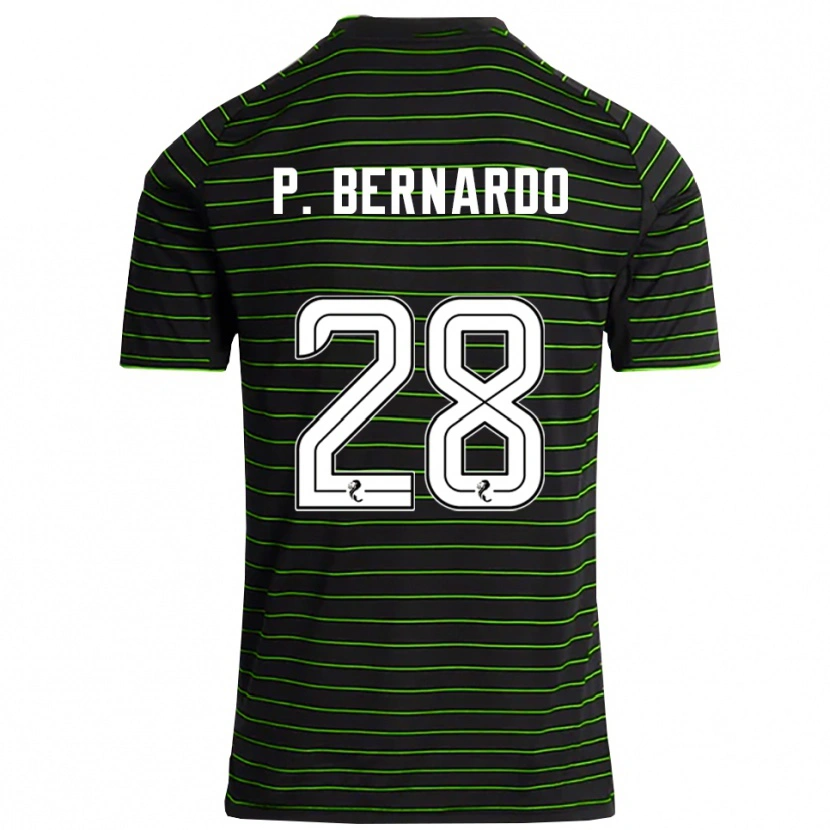 Danxen Herren Paulo Bernardo #28 Schwarz Grün Auswärtstrikot Trikot 2025/26 T-Shirt Schweiz