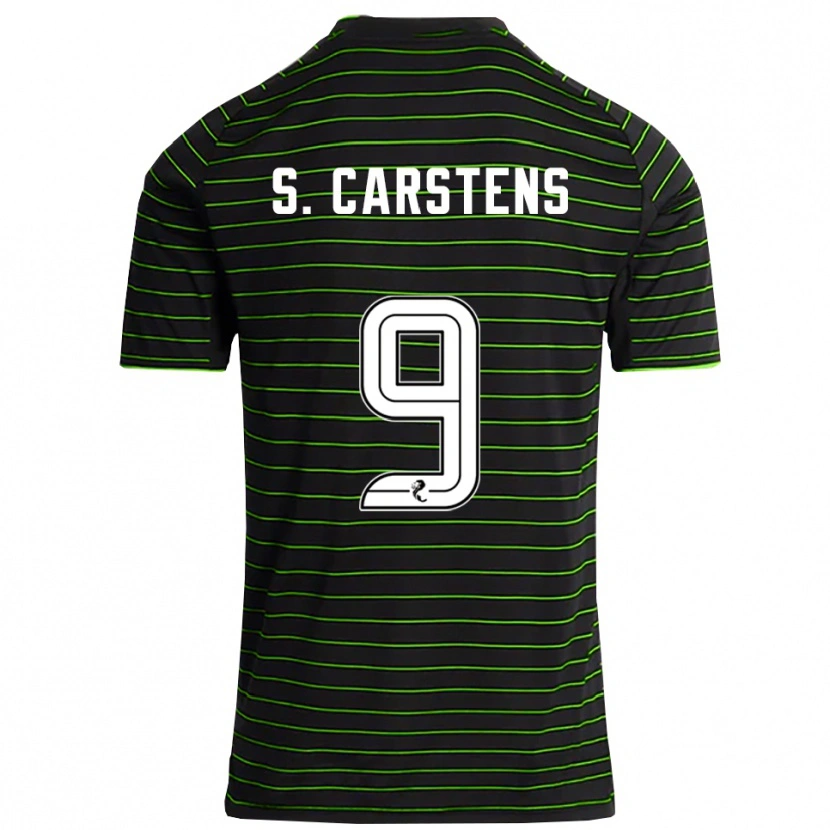 Danxen Herren Signe Carstens #9 Schwarz Grün Auswärtstrikot Trikot 2025/26 T-Shirt Schweiz