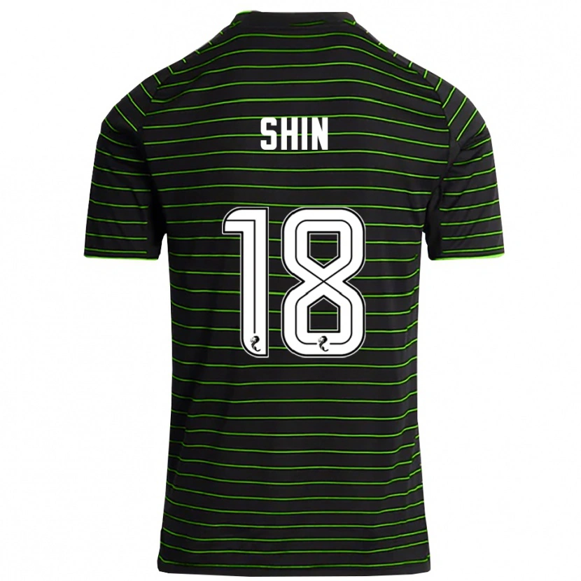 Danxen Herren Shin Yamada #18 Schwarz Grün Auswärtstrikot Trikot 2025/26 T-Shirt Schweiz