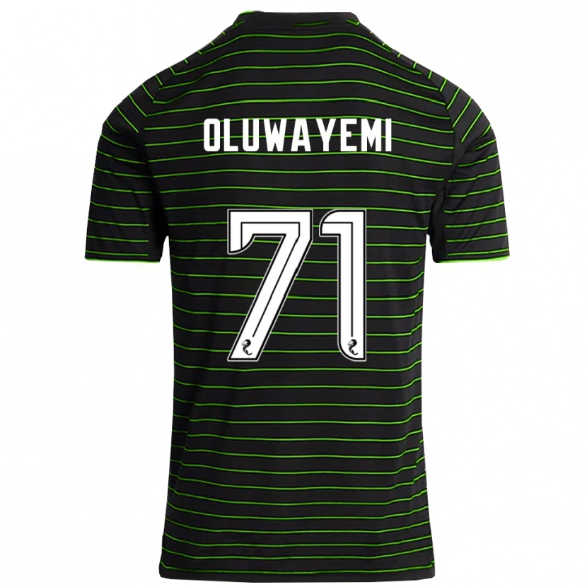 Danxen Herren Tobi Oluwayemi #71 Schwarz Grün Auswärtstrikot Trikot 2025/26 T-Shirt Schweiz