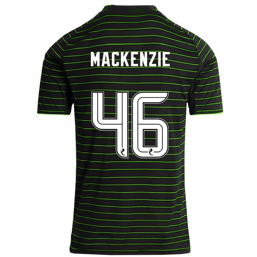 Danxen Herren Magnus Mackenzie #46 Schwarz Grün Auswärtstrikot Trikot 2025/26 T-Shirt Schweiz