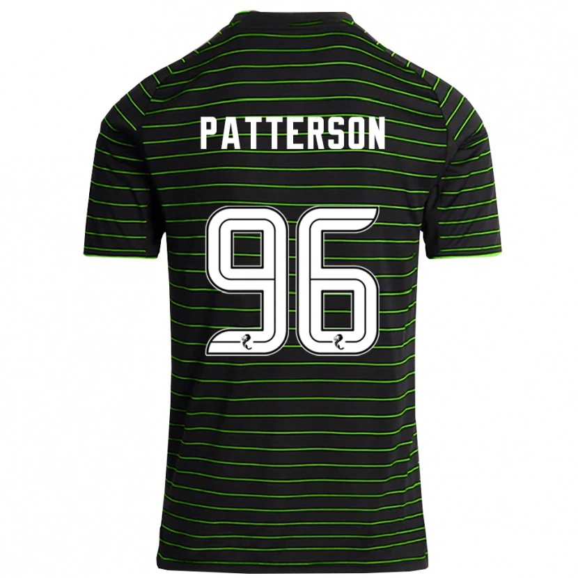 Danxen Herren Cameron Patterson #96 Schwarz Grün Auswärtstrikot Trikot 2025/26 T-Shirt Schweiz