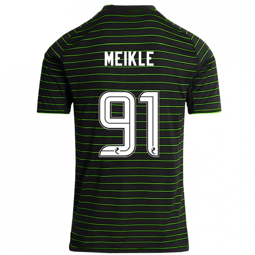 Danxen Herren Jamie Meikle #91 Schwarz Grün Auswärtstrikot Trikot 2025/26 T-Shirt Schweiz
