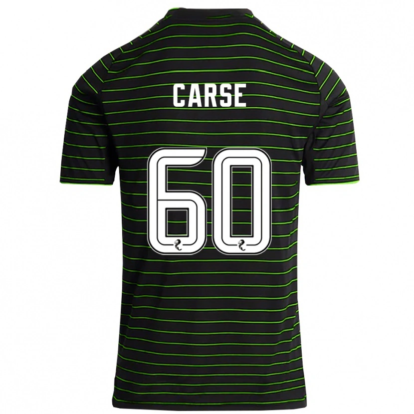 Danxen Herren Mackenzie Carse #60 Schwarz Grün Auswärtstrikot Trikot 2025/26 T-Shirt Schweiz