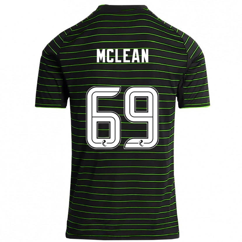 Danxen Herren Kai Mclean #69 Schwarz Grün Auswärtstrikot Trikot 2025/26 T-Shirt Schweiz