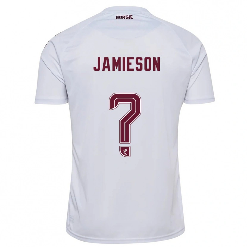 Danxen Herren Finlay Jamieson #0 Weiß Burgunderrot Auswärtstrikot Trikot 2025/26 T-Shirt Schweiz