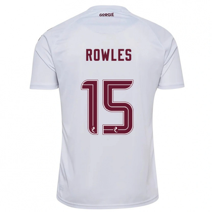 Danxen Herren Kye Rowles #15 Weiß Burgunderrot Auswärtstrikot Trikot 2025/26 T-Shirt Schweiz