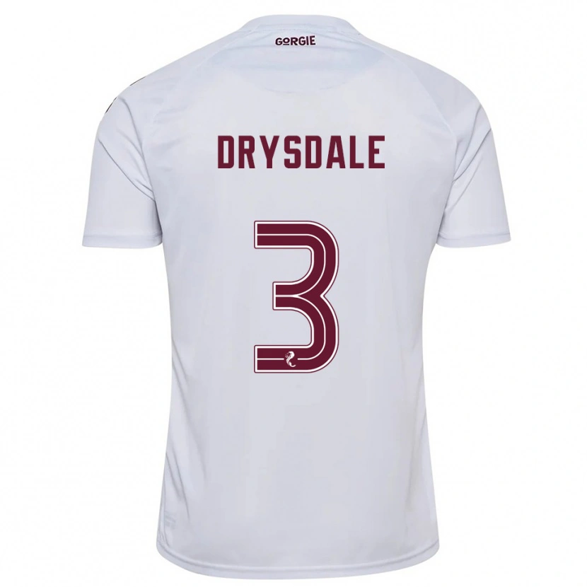 Danxen Herren Ethan Drysdale #3 Weiß Burgunderrot Auswärtstrikot Trikot 2025/26 T-Shirt Schweiz