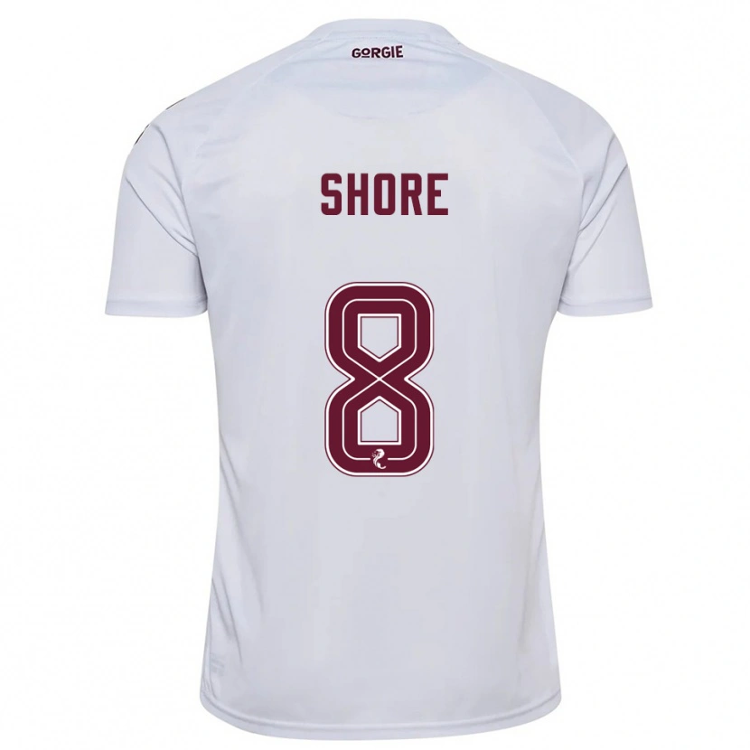 Danxen Herren Eilidh Shore #8 Weiß Burgunderrot Auswärtstrikot Trikot 2025/26 T-Shirt Schweiz