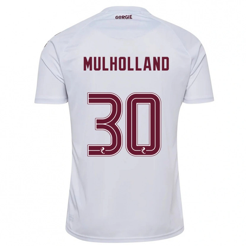 Danxen Herren James Mulholland #30 Weiß Burgunderrot Auswärtstrikot Trikot 2025/26 T-Shirt Schweiz