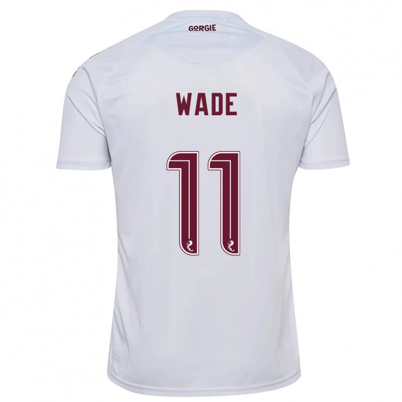 Danxen Herren Lauren Wade #11 Weiß Burgunderrot Auswärtstrikot Trikot 2025/26 T-Shirt Schweiz