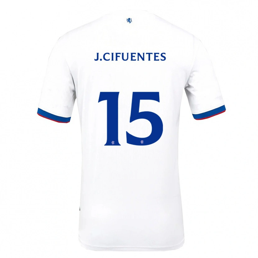 Danxen Herren José Cifuentes #15 Weiß Rot Blau Auswärtstrikot Trikot 2025/26 T-Shirt Schweiz