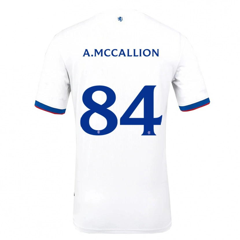 Danxen Herren Aiden Mccallion #84 Weiß Rot Blau Auswärtstrikot Trikot 2025/26 T-Shirt Schweiz
