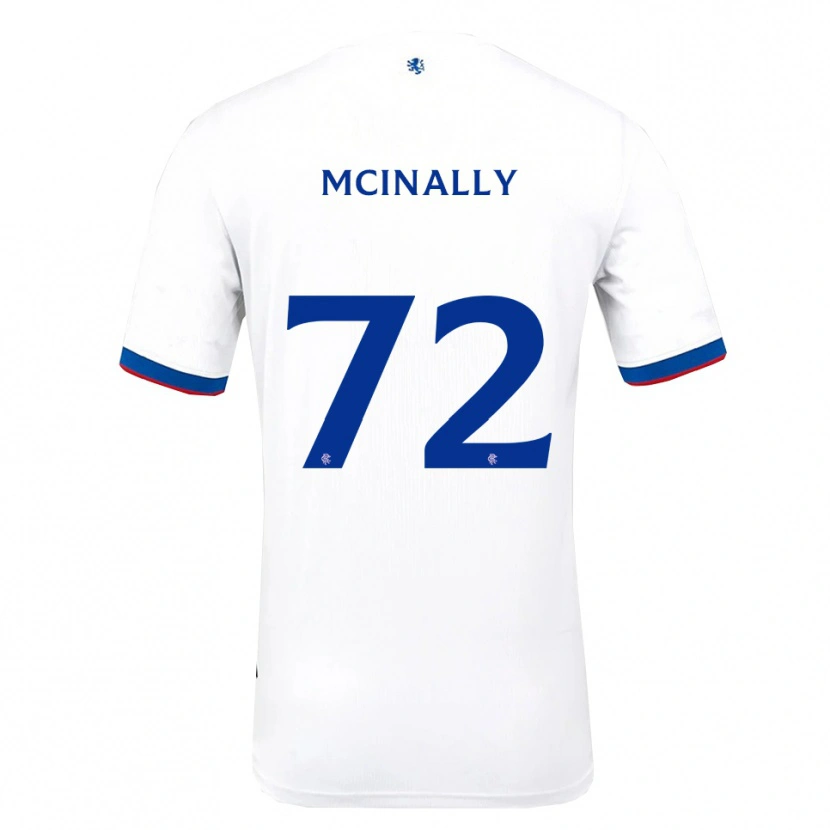 Danxen Herren Darren Mcinally #72 Weiß Rot Blau Auswärtstrikot Trikot 2025/26 T-Shirt Schweiz