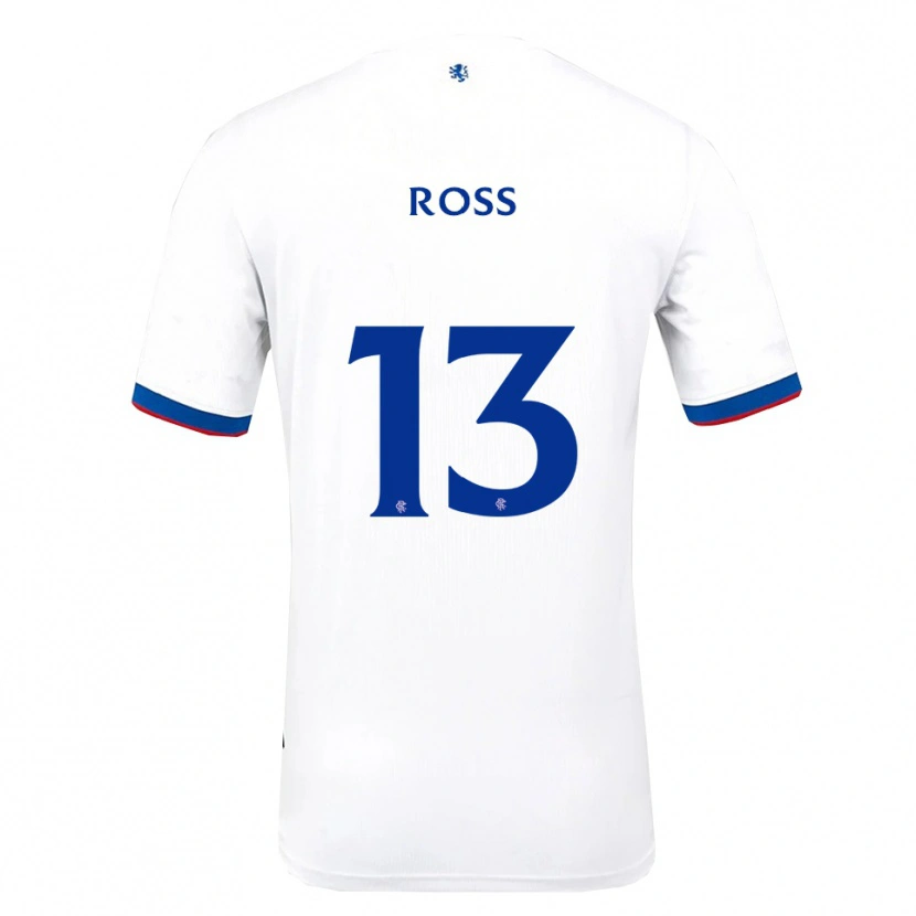 Danxen Herren Jane Ross #13 Weiß Rot Blau Auswärtstrikot Trikot 2025/26 T-Shirt Schweiz
