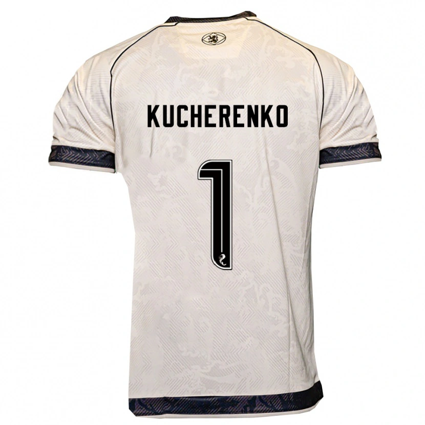 Danxen Herren Yevgeniy Kucherenko #1 Weiß Schwarz Auswärtstrikot Trikot 2025/26 T-Shirt Schweiz