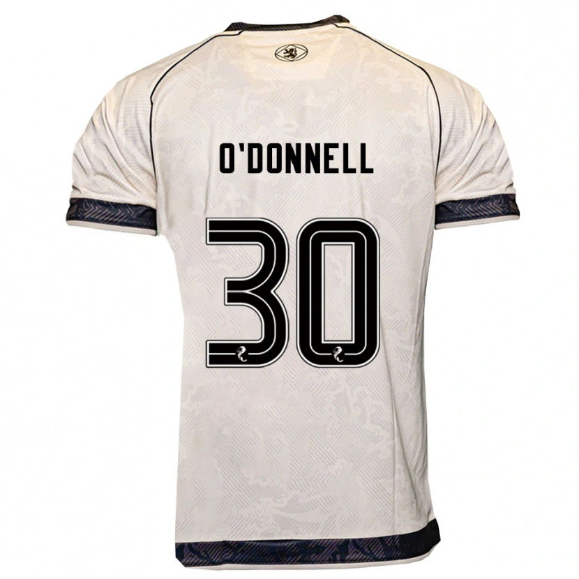 Danxen Herren Lewis O'donnell #30 Weiß Schwarz Auswärtstrikot Trikot 2025/26 T-Shirt Schweiz