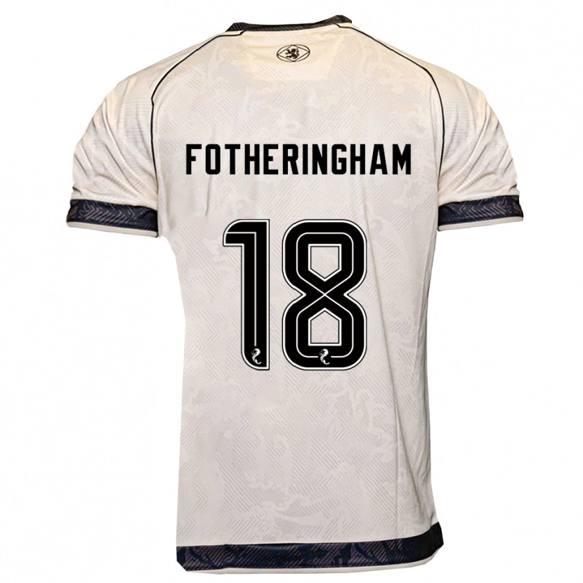 Danxen Herren Kai Fotheringham #18 Weiß Schwarz Auswärtstrikot Trikot 2025/26 T-Shirt Schweiz