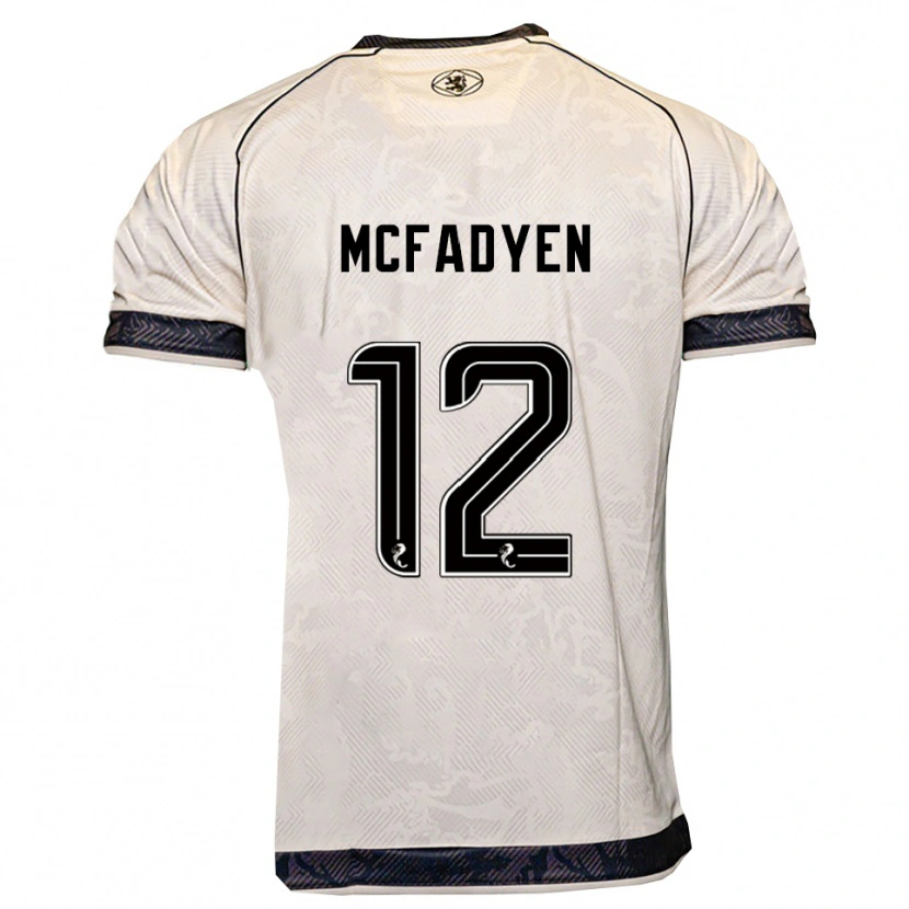 Danxen Herren Stacey Mcfadyen #12 Weiß Schwarz Auswärtstrikot Trikot 2025/26 T-Shirt Schweiz