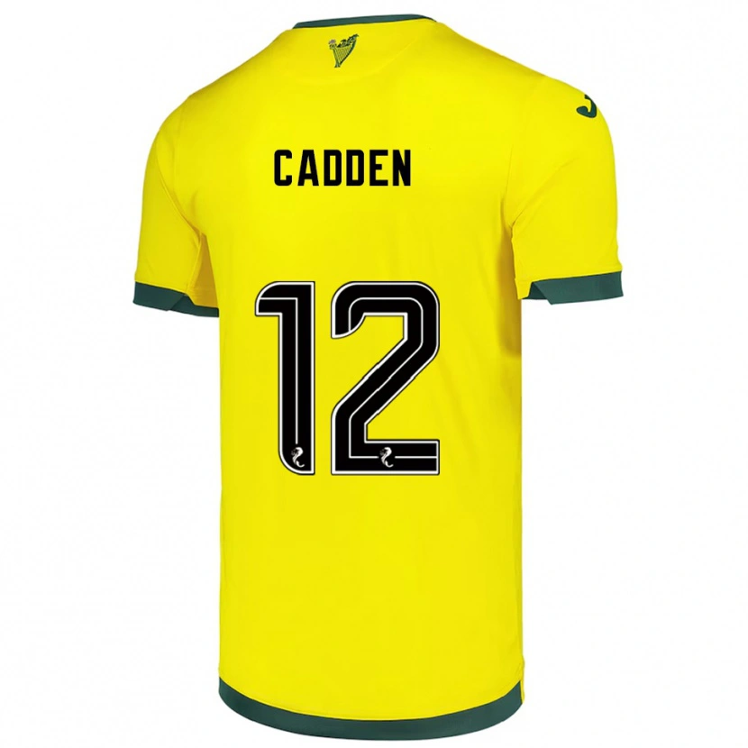 Danxen Herren Chris Cadden #12 Gelb Grün Auswärtstrikot Trikot 2025/26 T-Shirt Schweiz