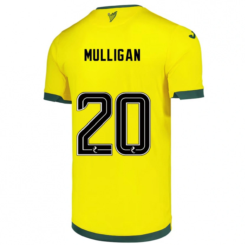 Danxen Herren Josh Mulligan #20 Gelb Grün Auswärtstrikot Trikot 2025/26 T-Shirt Schweiz