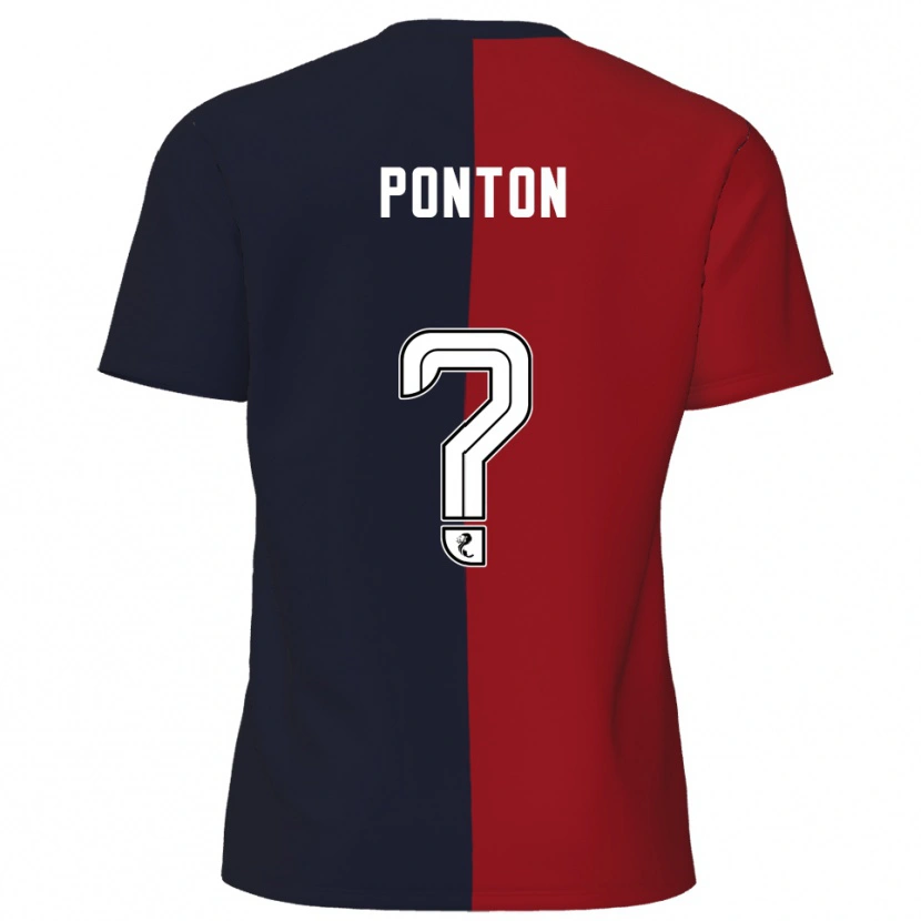 Danxen Herren Chloe Ponton #0 Rot Marine Auswärtstrikot Trikot 2025/26 T-Shirt Schweiz