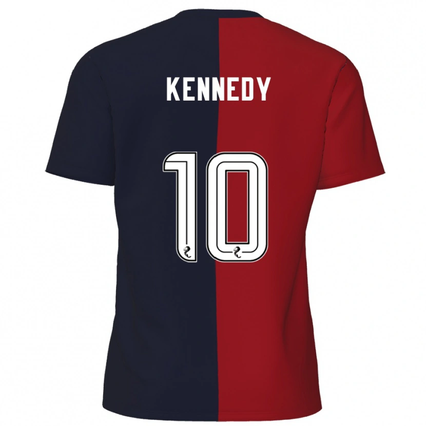 Danxen Herren Matty Kennedy #10 Rot Marine Auswärtstrikot Trikot 2025/26 T-Shirt Schweiz