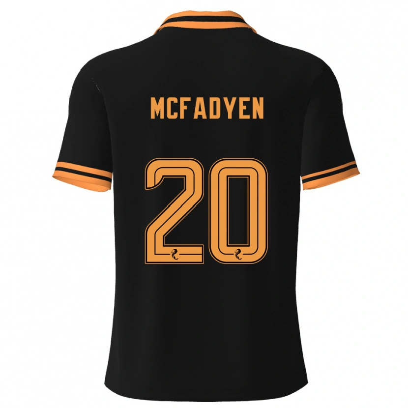 Danxen Herren Emma Mcfadyen #20 Schwarz Gelb Auswärtstrikot Trikot 2025/26 T-Shirt Schweiz