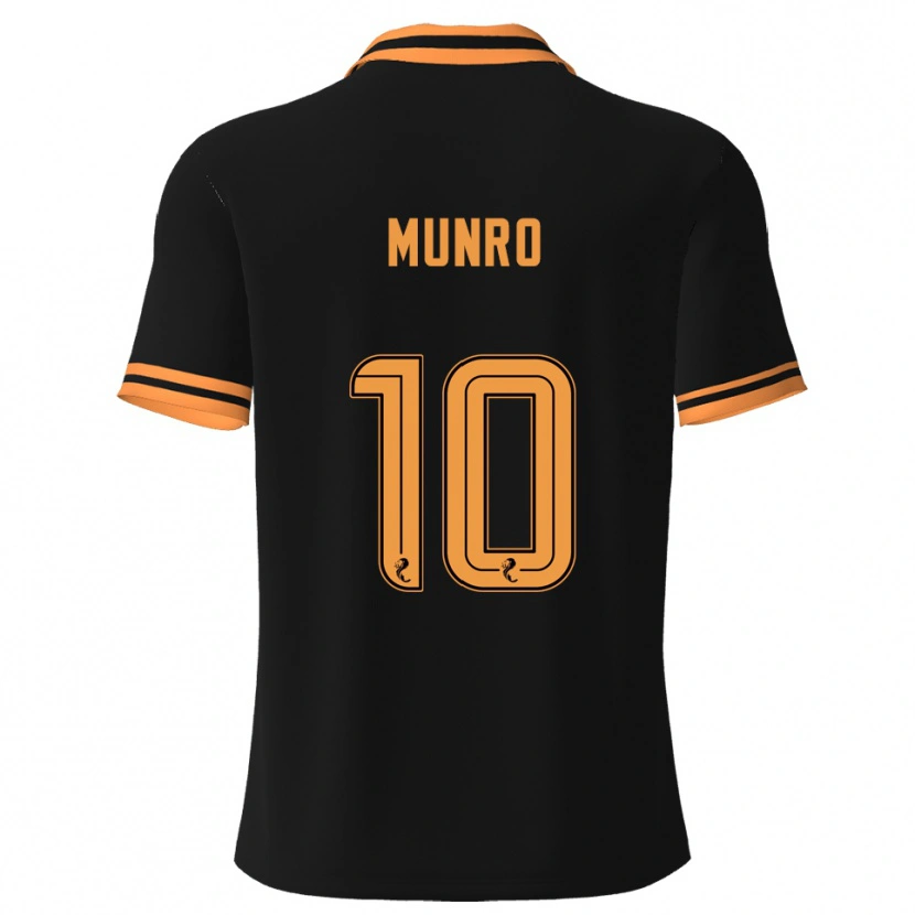 Danxen Herren Vhairi Munro #10 Schwarz Gelb Auswärtstrikot Trikot 2025/26 T-Shirt Schweiz