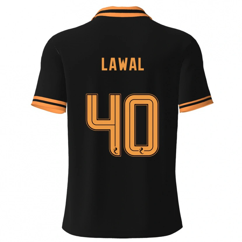 Danxen Herren Samson Lawal #40 Schwarz Gelb Auswärtstrikot Trikot 2025/26 T-Shirt Schweiz