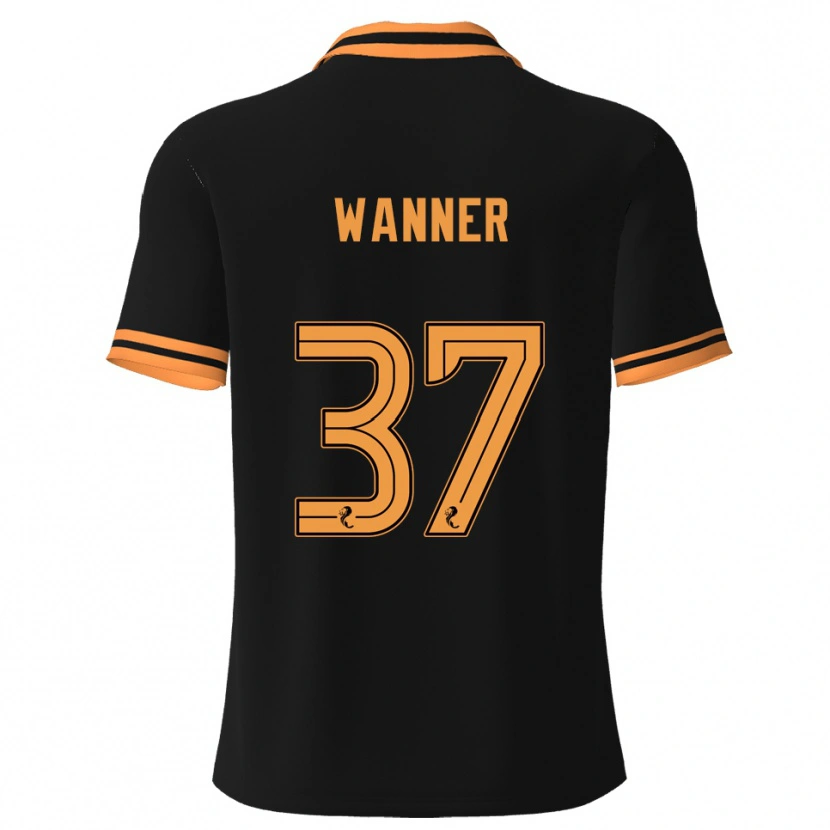 Danxen Herren Jannik Wanner #37 Schwarz Gelb Auswärtstrikot Trikot 2025/26 T-Shirt Schweiz
