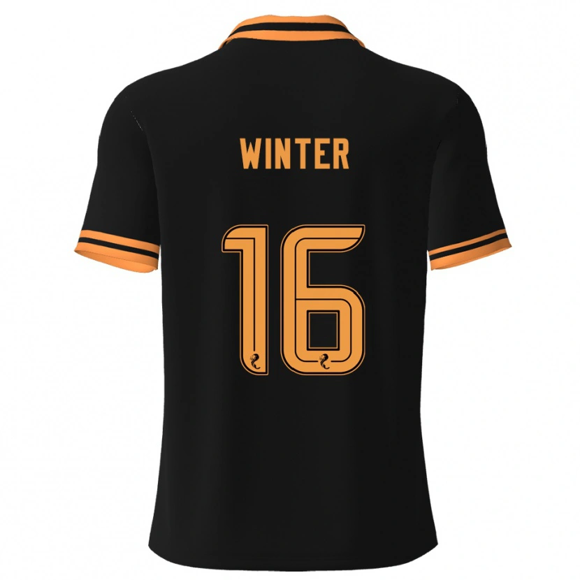Danxen Herren Andy Winter #16 Schwarz Gelb Auswärtstrikot Trikot 2025/26 T-Shirt Schweiz